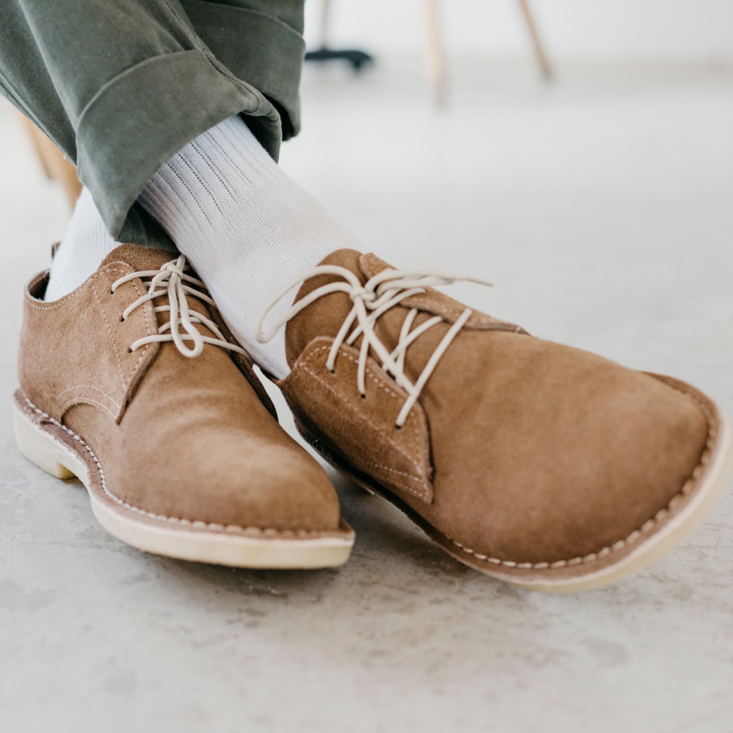 mens suede low cut vellie